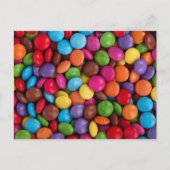 Kleurrijk Snoep, Buttonnen van Snoepjes, zoet, voe Briefkaart (Voorkant)