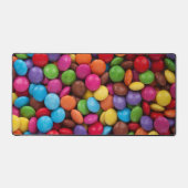 Kleurrijk Snoep, Buttonnen van Snoepjes, zoet, voe Bureaumat (Voorkant)