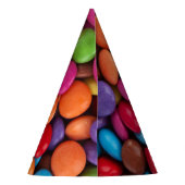 Kleurrijk Snoep, Buttonnen van Snoepjes, zoet, voe Feesthoedjes (Achterkant)