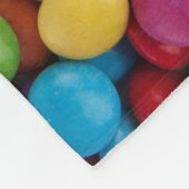 Kleurrijk Snoep, Buttonnen van Snoepjes, zoet, voe Fleece Deken (Hoek)