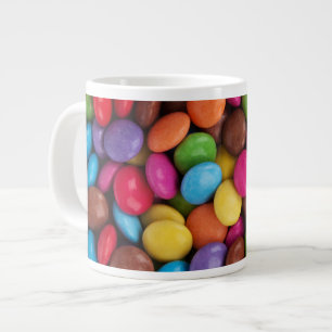 Kleurrijk Snoep, Buttonnen van Snoepjes, zoet, voe Grote Koffiekop