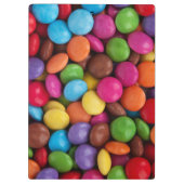 Kleurrijk Snoep, Buttonnen van Snoepjes, zoet, voe Klembord (Achterkant)