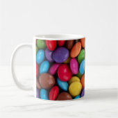 Kleurrijk Snoep, Buttonnen van Snoepjes, zoet, voe Koffiemok (Links)