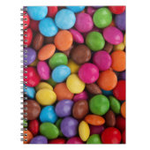 Kleurrijk Snoep, Buttonnen van Snoepjes, zoet, voe Notitieboek (Voorkant)