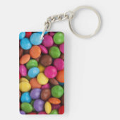 Kleurrijk Snoep, Buttonnen van Snoepjes, zoet, voe Sleutelhanger (achterkant)