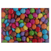 Kleurrijk Snoep, Buttonnen van Snoepjes, zoet, voe Snijplank (Voorkant)