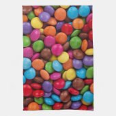 Kleurrijk Snoep, Buttonnen van Snoepjes, zoet, voe Theedoek (Verticaal)