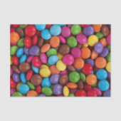 Kleurrijk Snoep, Buttonnen van Snoepjes, zoet, voe Tissuepapier (Voorkant)