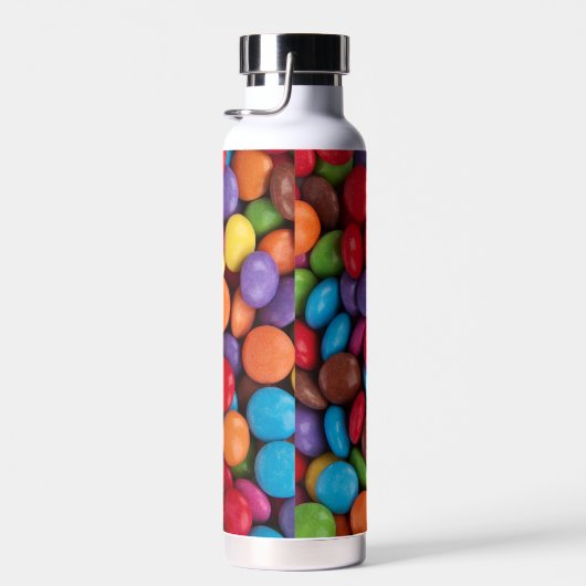 Kleurrijk Snoep, Buttonnen van Snoepjes, zoet, voe Waterfles (Rechts)