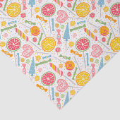 Kleurrijk Snoep Explosie Lollipop Oranje Roze rood Tissuepapier (Detail)