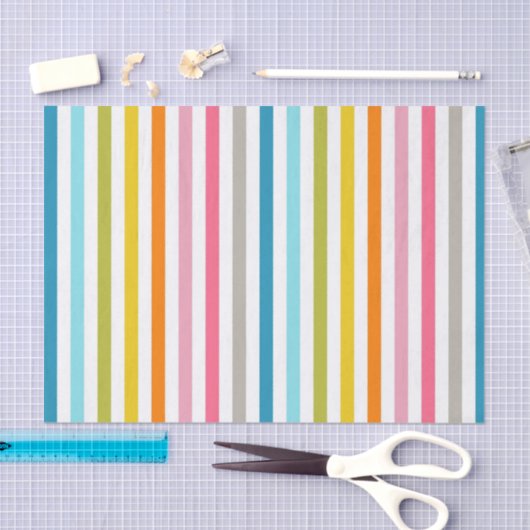 Kleurrijk Snoep Gestreept Tissuepapier (Craft)