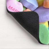 Kleurrijk Snoep Harten Muismat (Hoek)