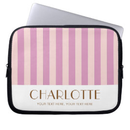 Kleurrijk Snoep Heldere kleur Trendy Modern Stripe Laptop Sleeve