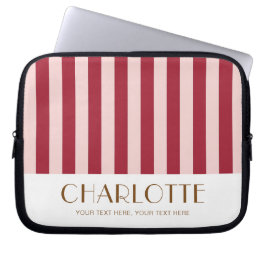 Kleurrijk Snoep Heldere kleur Trendy Modern Stripe Laptop Sleeve