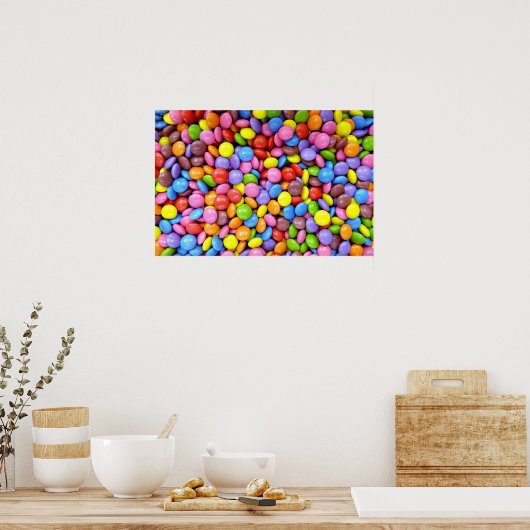 Kleurrijk Snoep Poster (Keuken)