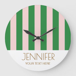 Kleurrijk Snoep Regenboog Kleurblok Moderne Strepe Grote Klok