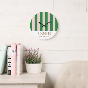 Kleurrijk Snoep Regenboog Kleurblok Moderne Strepe Grote Klok