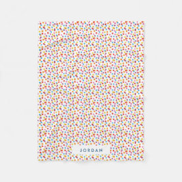 Kleurrijk Snoep regenboogbeugel op maat Fleece Deken