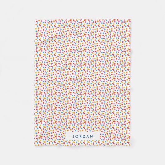 Kleurrijk Snoep regenboogbeugel op maat Fleece Deken (Voorkant)