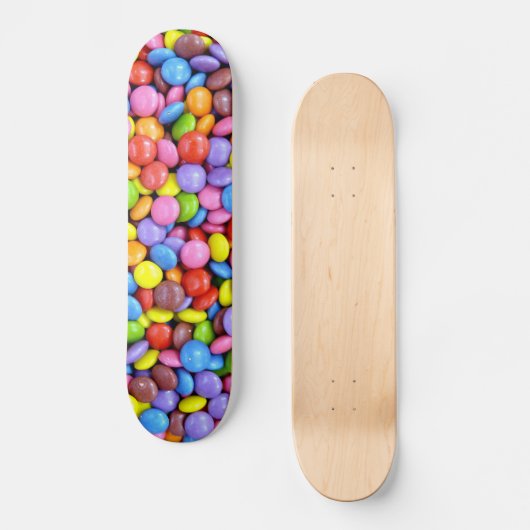 Kleurrijk Snoep Skateboard (Voorkant)