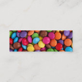 Kleurrijk Snoep, Snoep Buttonnen, dessert, Snoep k Mini Visitekaartje (Achterkant)