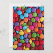 Kleurrijk Snoep, Snoep Buttonnen, zoet, bat Mitzva Kaart (Achterkant)