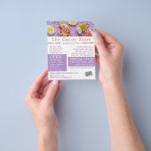 Kleurrijk Snoep, snoepgoed, omkeren Flyer (Hand)