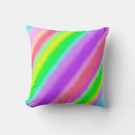 Kleurrijk Snoep Stripes Ombre Shadow Kussen