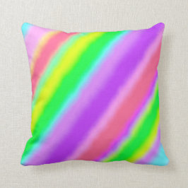 Kleurrijk Snoep Stripes Ombre Shadow Kussen