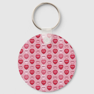kleurrijk snoep Valentijnsdag hart patroon Sleutelhanger