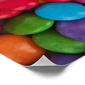 Kleurrijk snoepgoed van de regenboog snoep poster (Hoek)