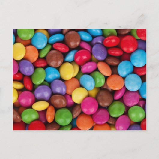 Kleurrijk Snoeppatroon Briefkaart (Voorkant)