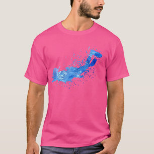 Kleurrijk snorkelen duiken t-shirt