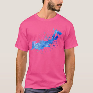 Kleurrijk snorkelen duiken t-shirt