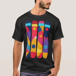 Kleurrijk Snowboard T-shirt