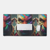 Kleurrijk Soul Mask Bureaumat (Keyboard & Muis)