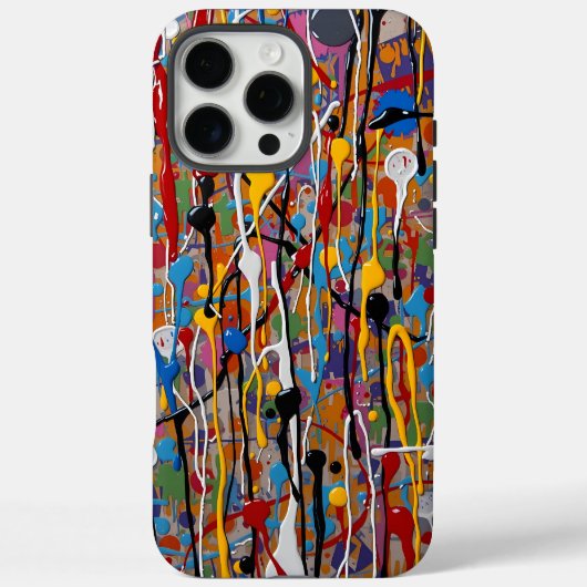 Kleurrijk spatpatroon Case-Mate iPhone case (Achterkant)