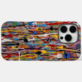 Kleurrijk spatpatroon Case-Mate iPhone case (Achterkant (horizontaal))