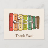 Kleurrijk  Speelgoed xylofoon Baby shower Briefkaart (Voorkant)