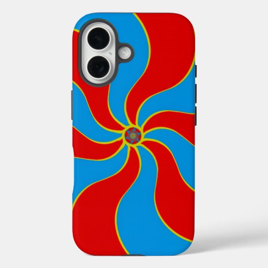 Kleurrijk Spiraal Golfpatroon Case-Mate iPhone Case (Achterkant)