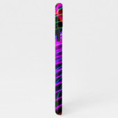 Kleurrijk spiraal licht, DIY-naam wit, uw Logo iPhone Hoesje (Rechterkant)