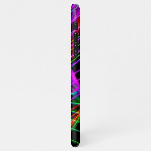 Kleurrijk spiraal licht, DIY-naam wit, uw Logo iPhone Hoesje (Linkerkant)