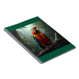 Kleurrijk Spiraal Notebook met Ara Papegaai Notitieboek