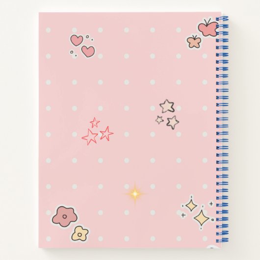 Kleurrijk spiraalnotitieboek voor creatieve kinder notitieboek (Achterkant)