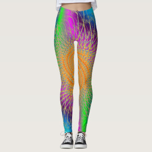 Kleurrijk Spiraalpatroon Leggings