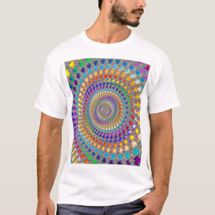 Kleurrijk Spiraalpatroon T-shirt