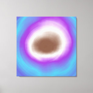 Kleurrijk spiraalvormig abstract acrylschilderij canvas afdruk
