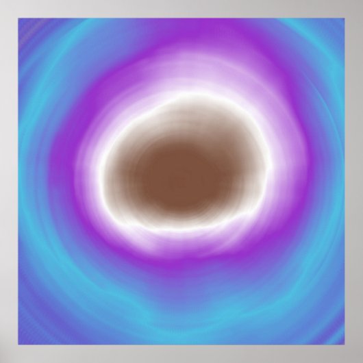 Kleurrijk spiraalvormig abstract acrylschilderij poster (Voorkant)