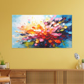 Kleurrijk splash schilderij canvas afdruk (Insitu (Woonkamer))