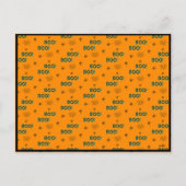 KLEURRIJK SPOOKY SCHATTIGE HAPPY HALLOWEEN INITIAA FEESTDAGENKAART (Achterkant)